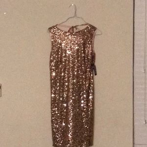 N.Y. & Company Tie Back Sequin Shift Dress
